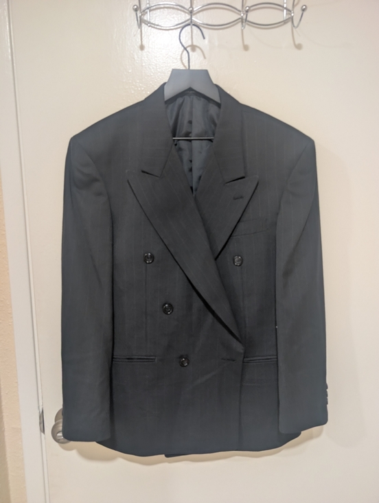 Pierre Balmain Other - Pierre Balmain Vintage Black St Tropez Blazer with Pinstripes